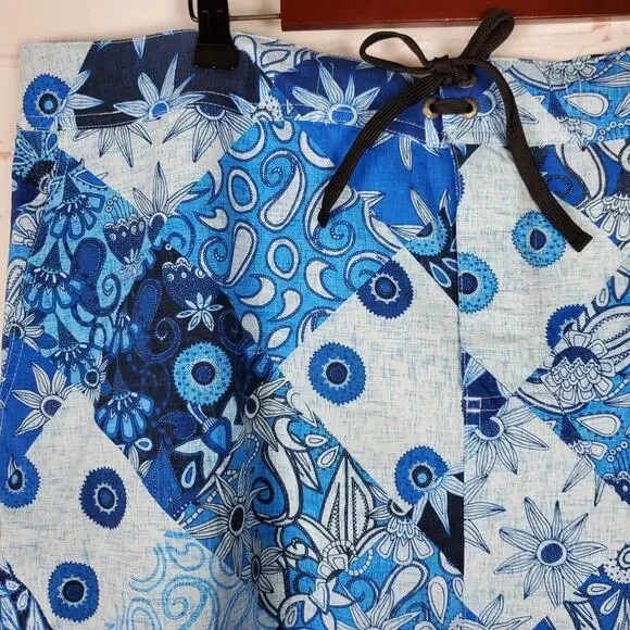 Ripskirt Hawaii Patchwork Blues Sport Skirt Womens XXL Golf Pickleball Pockets - Picture 5 of 10